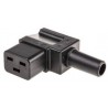 CONECTOR ALIMENTACION C19 HEMBRA CODO 90