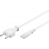 CABLE ALIMENTACION RED-FORMA 8 1,8M BLAN