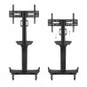 SOPORTE TV SUELO CON RUEDAS + ATRIL 65"