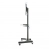 SOPORTE TV SUELO CON RUEDAS + ATRIL 65"