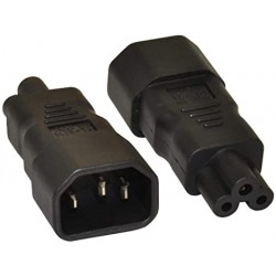 ADAPTADOR C14 MACHO-C5 TREBOL C5 HEMBRA
