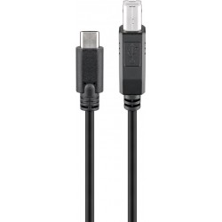 CABLE USB 2.0 USB C M-USB TIPO B M 1M