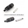 CONECTOR MC4 HEMBRA 4mm AEREO + POSITIVO