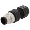 CONECTOR M12 ETHERNET MACHO 4P AMPHENOL