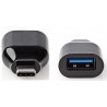 ADAPTADOR USB 3.0 TIPO A H-USB C M NEGRO