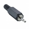 CONECTOR MINIJACK M 2,5mm ST 4P NEGRO