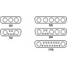 CONECTOR SUB-D MIXTO 3W3 H 3PIN H