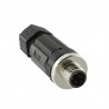 CONECTOR M12 ETHERNET MACHO 4P AMPHENOL