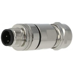 CONECTOR M12 ETHERNET MACHO...