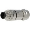 CONECTOR M12 ETHERNET MACHO 4P DEGSON BL