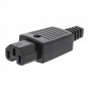 CONECTOR ALIMENTACION C15 HEMBRA RECTO