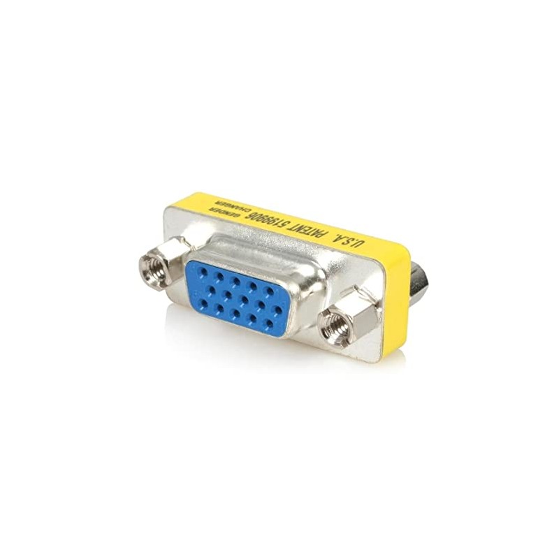 ADAPTADOR VGA DB15HD H-H BAJO PERFIL