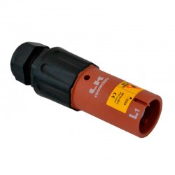 CONECTOR POWERLOCK HEMBRA FASE 1 MARRON